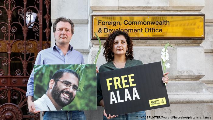 England London | Protest für Freilassung von Zazanin Zaghari-Ratcliffe und Alaa Abdel-Fattah