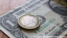Generic image of dollars and euros. (Photo by Carol Smiljan/NurPhoto)