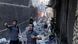 Rescuers and firefighters put out a fire amid the destruction following an Israeli air strike on Gaza City Rescuers and firefighters put out a fire amid the destruction following an Israeli air strike on Gaza City