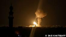 Israel bombardea Gaza tras disparo de cohetes