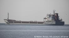 ODESSA, UKRAINE - AUGUST 05: Turkiye flagged Polarnet named dry cargo vessel, carrying 12.000 grain, departs from Chornomorsk Port to arrive in Istanbul, Turkiye for inspection by Representatives of Russia, Ukraine, Turkiye and the United Nations (UN) of the Joint Coordination Center (JCC) to reach Ireland on August 05, 2022. The UN, Russia, and Ukraine signed a deal on July 22 to reopen three Ukrainian ports -- Odessa, Chernomorsk, and Yuzhny -- for grain that has been stuck for months because of the ongoing Russia-Ukraine war, which is now in its sixth month. Metin Aktas / Anadolu Agency