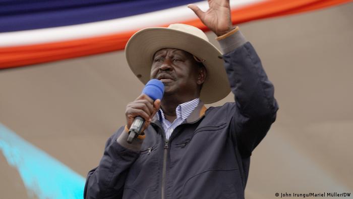 Kenya's presidential candidate Raila Odinga