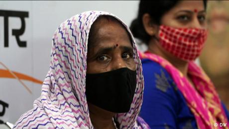 A patient waits at a clinic in Delhi