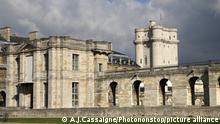 France, Vincennes castle with entrance, outer walls and medieval donjon