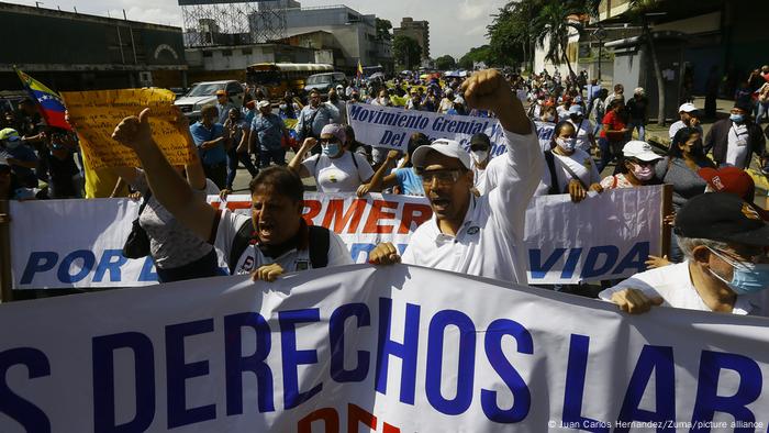 Venezuela: protestas por los derechos laborales en Carabobo . (Agosto de 2022).