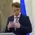 Litauen Riga | Urmas Reinsalu Außenminister während Pressekonferenz