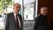 El canciller colombiano, Álvaro Leyva (izquierda) llega a una reunión con miembros de la Jurisdicción Especial para la Paz (JEP) en Bogotá, el 29.07.2022. El canciller colombiano, Álvaro Leyva (izquierda) llega a una reunión con miembros de la Jurisdicción Especial para la Paz (JEP) en Bogotá, el 29.07.2022.