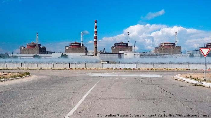 Foto de central nuclear ucraniana de Zaporiyia