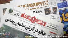 Iran's hardline press hail attack on author Salman Rushdie