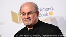 ARCHIV 2017****FILE - Salman Rushdie attends the 68th National Book Awards Ceremony and Benefit Dinner on Nov. 15, 2017, in New York. An Iranian government official denied on Monday, Aug. 15, 2022, that Tehran was involved in the assault on author Rushdie, in remarks that were the country's first public comments on the attack. (Photo by Evan Agostini/Invision/AP, File)
