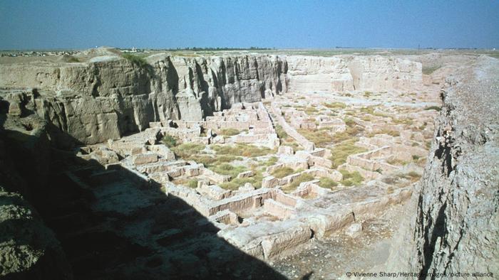 Ruinene av den gamle byen Susa i Iran