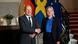 German Chancellor Olaf Scholz is welcomed by Swedish Prime Minister Magdalena Andersson to the Sagerska palace in Stockholm, Tuesday, Aug. 16, 2022. German Chancellor Olaf Scholz is welcomed by Swedish Prime Minister Magdalena Andersson to the Sagerska palace in Stockholm, Tuesday, Aug. 16, 2022.