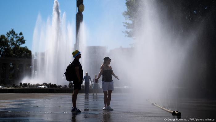 Wasu ma'aurata a wajen sanyaya jiki da ke birnin Vienna na Ostiriya