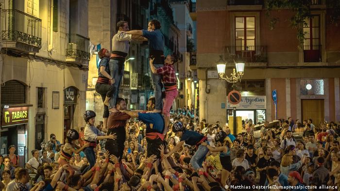 Spanien Barcelona Straßenfest Festa Major de Gracia