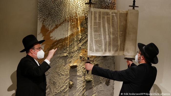 Holocaust-Gedenktag Berlin | Rabbiner Elias Dray (l) und Rabbiner Shaul Nekrich
