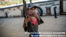 January 27, 2020, Guerrero, Mexico: Although Governor of Guerrero state: Hector Astudillo condemned the weapons to the children of the community police, to this day, the community police of Ayahualtempa, continue to use children and arm them to defend themselves against the carts of Los Ardillos. There are almost 20 children who are using weapons to defend their community (Credit Image: © Hector Adolfo Quintanar Perez/ZUMA Wire/ZUMAPRESS.com