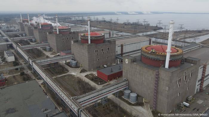 Vista aérea de la central nuclear de Zaporiyia, en Ucrania. (Foto: 08.03.2022)