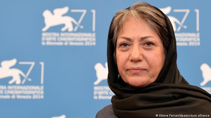 Die iranische Regisseurin Rakhshan Banietemad beim Internationalen Filmfest Venedig 2014