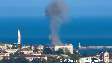Ukraine-Krieg
:
Neue Explosion auf der Krim: Drohne am Stab der Schwarzmeerflotte abgeschossen