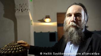 Ένα κοντινό πλάνο του Alexandr Dugin, τραβηγμένο κατά τη διάρκεια μιας συνέντευξης το 2014