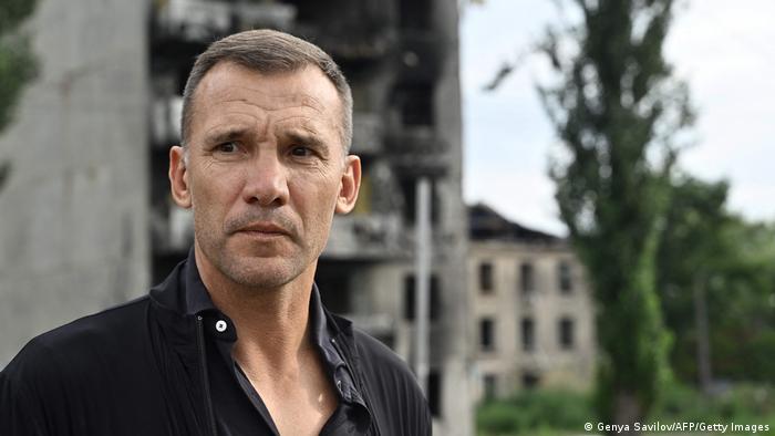 Ukraine, Borodjanka | Ex-Fussballspieler Andrij Schewtschenko 