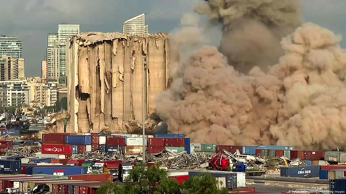 Colapsa norte de los silos del puerto de Beirut DW 23/08/2022