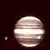 O planeta Júpiter em imagem captada pelo telescópio James Webb