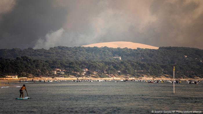 Incendios forestales en Dunde du Pital, Francia.