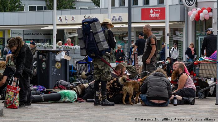 Punker in der Innenstadt von Westerland auf Sylt