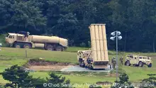 U.S. missile defense system called Terminal High Altitude Area Defense, or THAAD, is seen at a golf course in Seongju, South Korea, Wednesday, Sept. 6, 2017. Seoul's Defense Ministry on Wednesday said the U.S. military will begin adding more launchers to a contentious high-tech U.S. missile defense system in South Korea on Thursday to better cope with North Korean threats. The deployment of the Terminal High-Altitude Area Defense system has angered not only North Korea, but also China and Russia, which see the system's powerful radars as a security threat. A THAAD battery normally consists of six launchers that can fire up to 48 interceptor missiles, but only two launchers have been operational so far at the site in rural Seongju. (Choo Sang-chul/Newsis via AP)