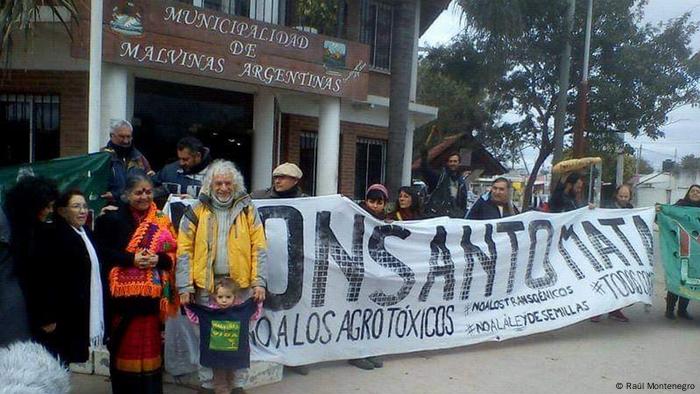 Raul Montenegro, dobitnik alternativne Nobelove nagrade, na demonstracijama protiv monsanta u Argentini
