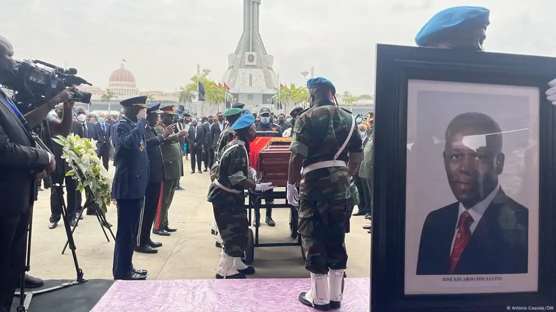 Angola holds funeral of ex-leader Dos Santos amid dispute over vote