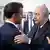 Der französische Präsident Emmanuel Macron (l.) und sein algerischer Amtskollege  Abdelmadjid Tebboune im August 2022 in Algier