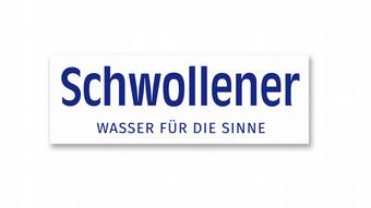 Το λογότυπο της εταιρείας μεταλλικού νερού Schwollener