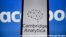 September 24, 2019, Poland: In this photo illustration a Cambridge Analytica logo seen displayed on a smartphone. Poland - ZUMAs197 20190924_zab_s197_010 Copyright: xOmarxMarquesx