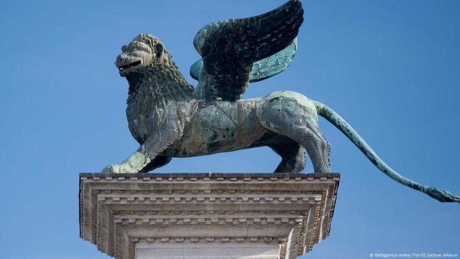 Icónico león alado de Venecia habría sido traído desde China