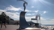 An der Promenade des Anglais steht dieses Denkmal an die Opfer des Anschlags vom 14. Juli 2016 in Nizza. 20. August, Nizza, aufgenommen von Lisa Louis.