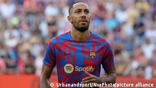 Pierre Emerick Aubameyang during the match between FC Barcelona and Real Valladolid CF, corresponding to the week 3 of the Liga Santander, played at the Spotify Camp Nou, in Barcelona, on 29th August 2022. -- (Photo by Urbanandsport/NurPhoto)