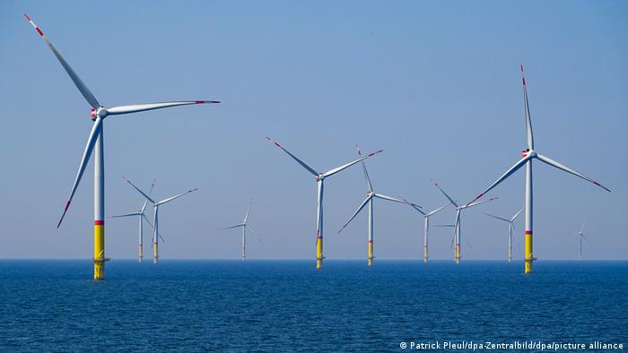 Un parc éolien offshore en mer Baltique 