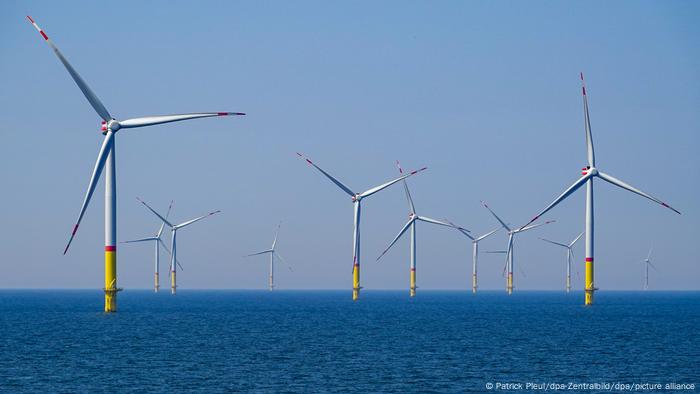 Un parc éolien offshore en mer Baltique 