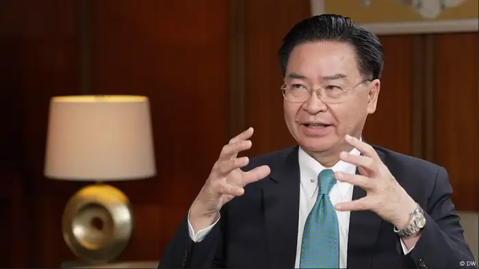 台灣外交部長吳釗燮2022年曾接受DW專訪