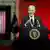 US President Joe Biden delivers an address in front of Independence Hall in Philadelphia