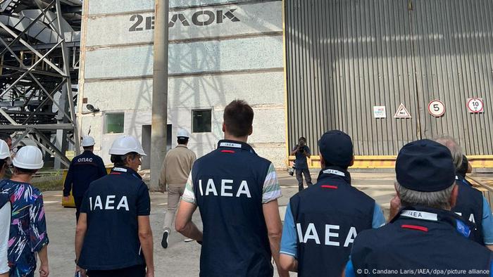 Inspectores del OIEA en la planta nuclear ucraniana de Zaporiyia.
