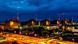 A view of the Zaporizhzhia nuclear power plant at night A view of the Zaporizhzhia nuclear power plant at night
