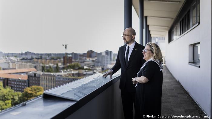 Berlińska minister Svenja Schulze spotyka się z premierem Denysem Schmyhalem Ukraina