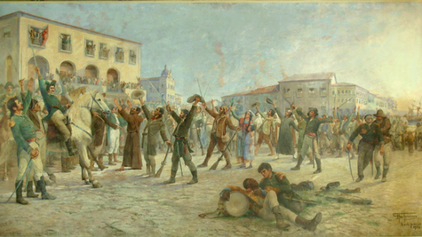 Quadro de Antônio Parreiras O Primeiro Passo para a Independência da Bahia