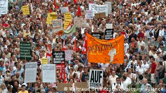 Διαδήλωση κατά των επιδομάτων Hartz IV στη Λειψία