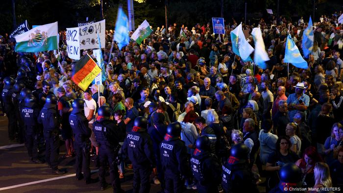 Protesti desnice u Lajpcigu, 5.septembra 2022.
