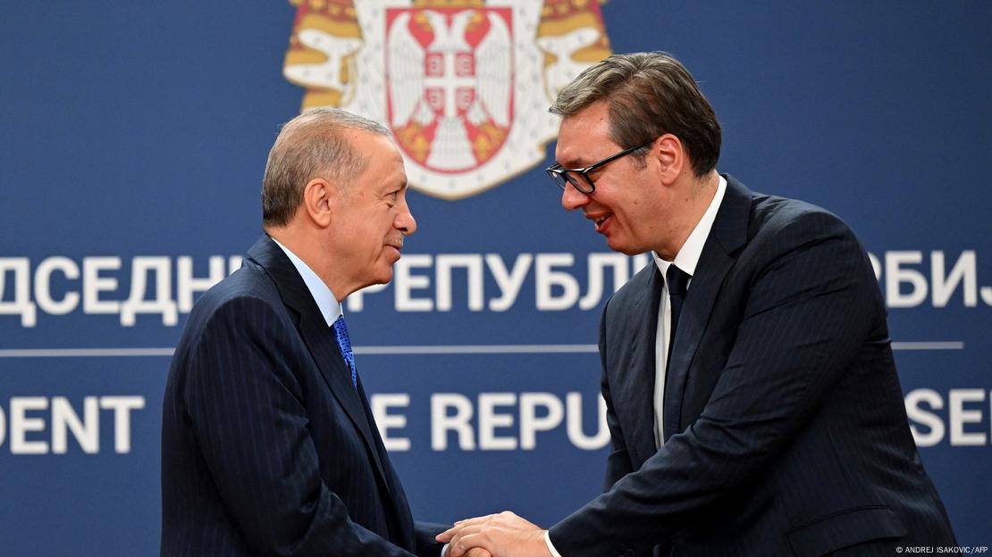 Predsednik Turske Redžep Tajip Erdogan u Beogradu sa predsednikom Srbije Aleksandrom Vučićem (septembar 2022.)