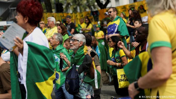 Miles de seguidores de Bolsonaro se congregaron en Brasilia. 